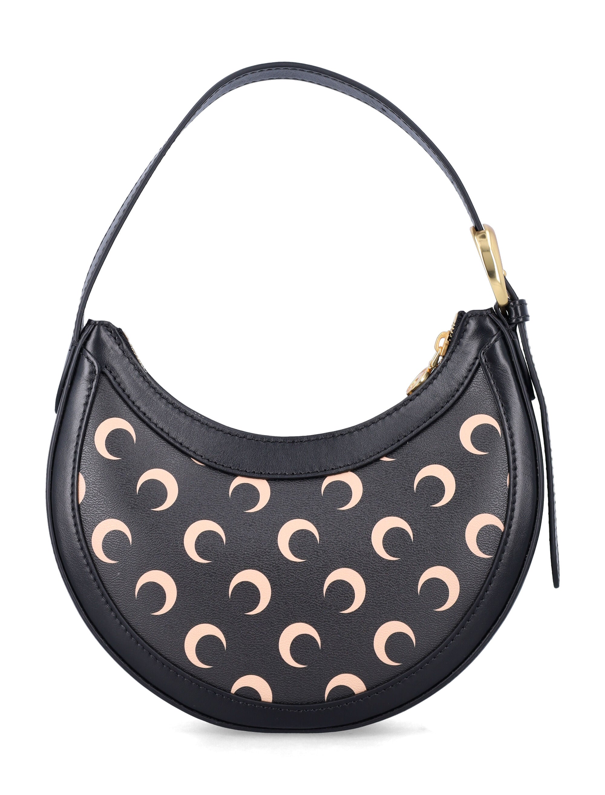 MARINE SERRE Mini Crescent Moon Canvas Handbag