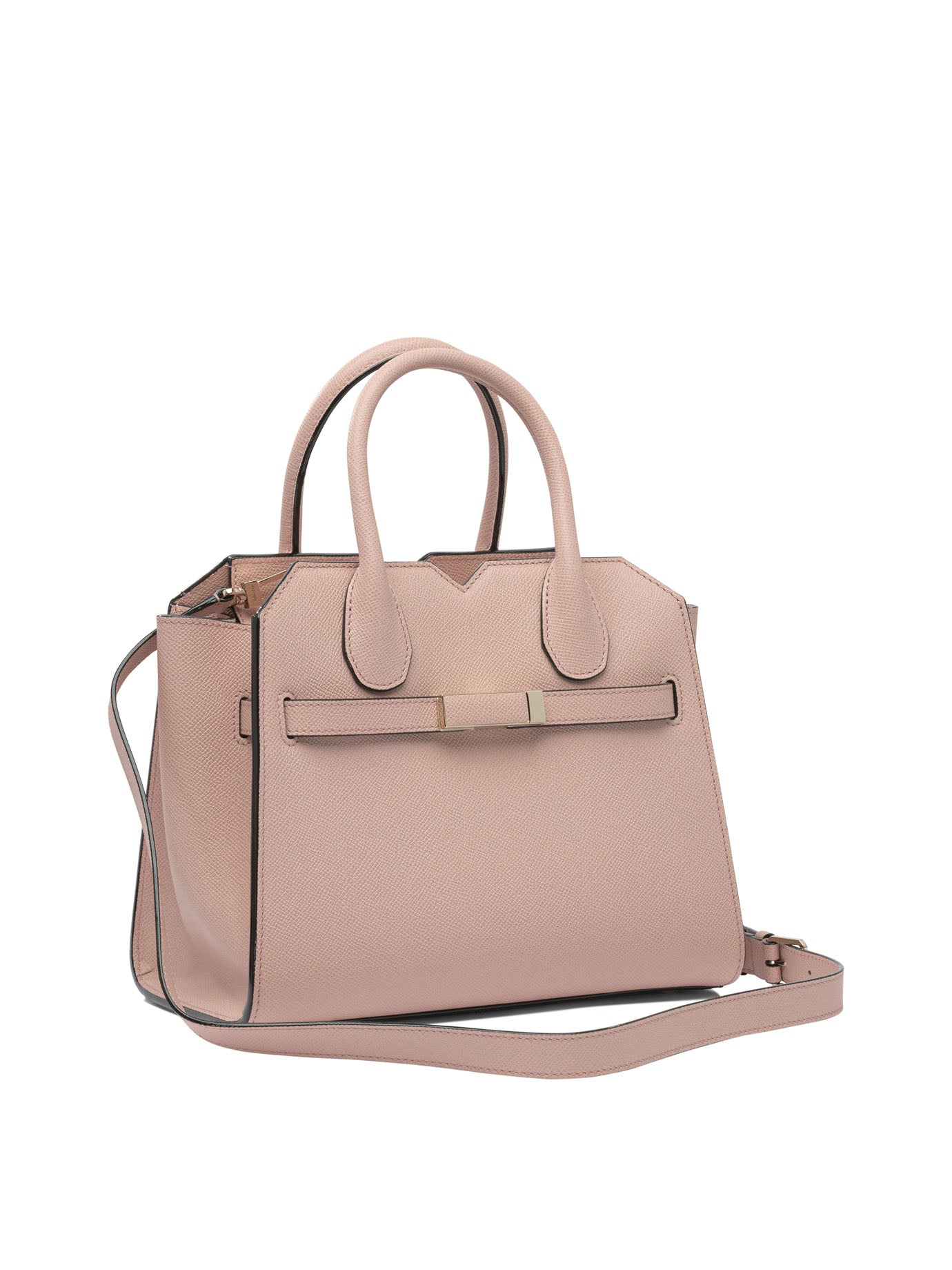 VALEXTRA Mini Leather Shoulder Handbag - 26X22X14.5 CM