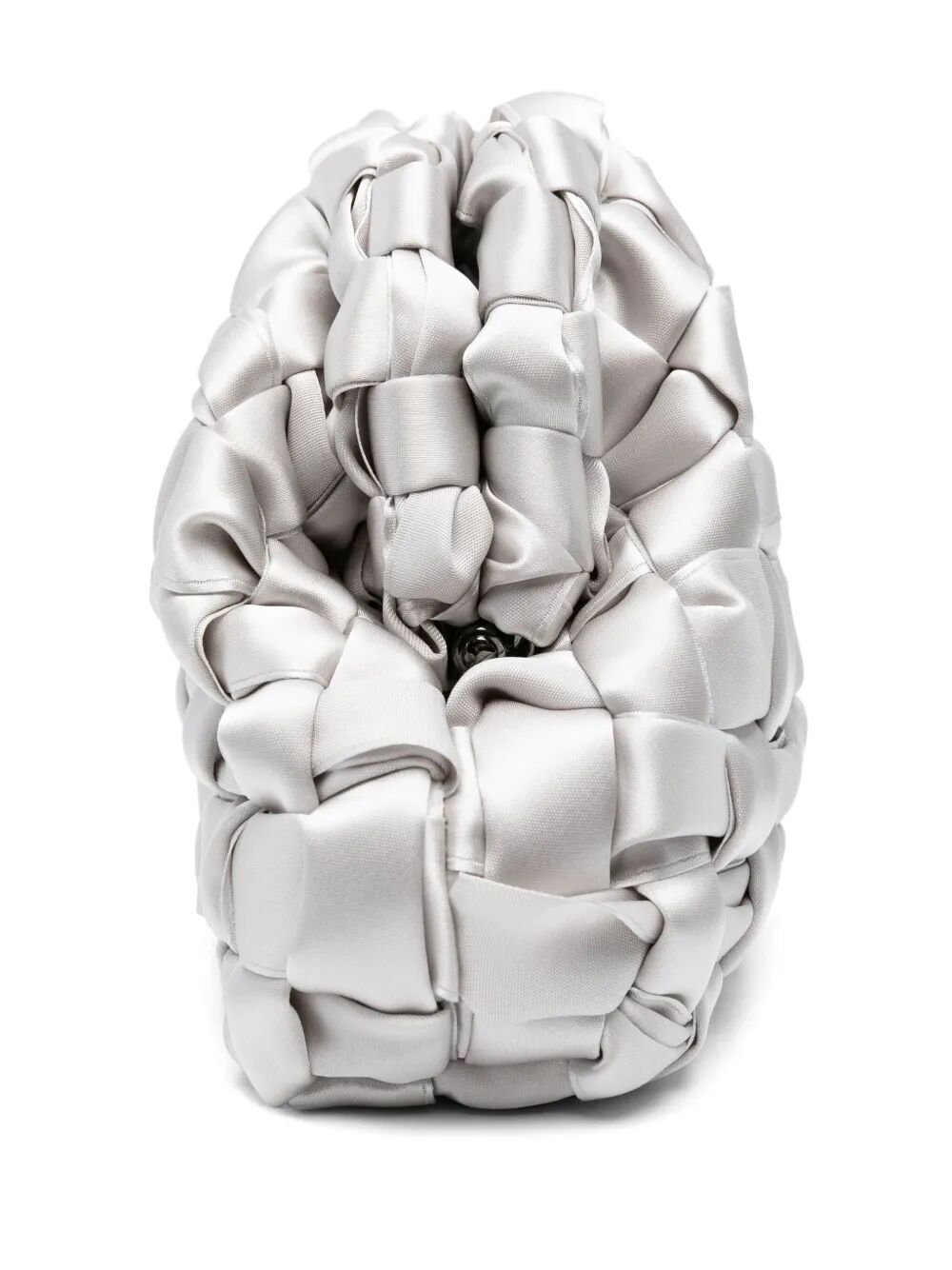 MARIA LA ROSA Satin Game Metallic Pouch Handbag