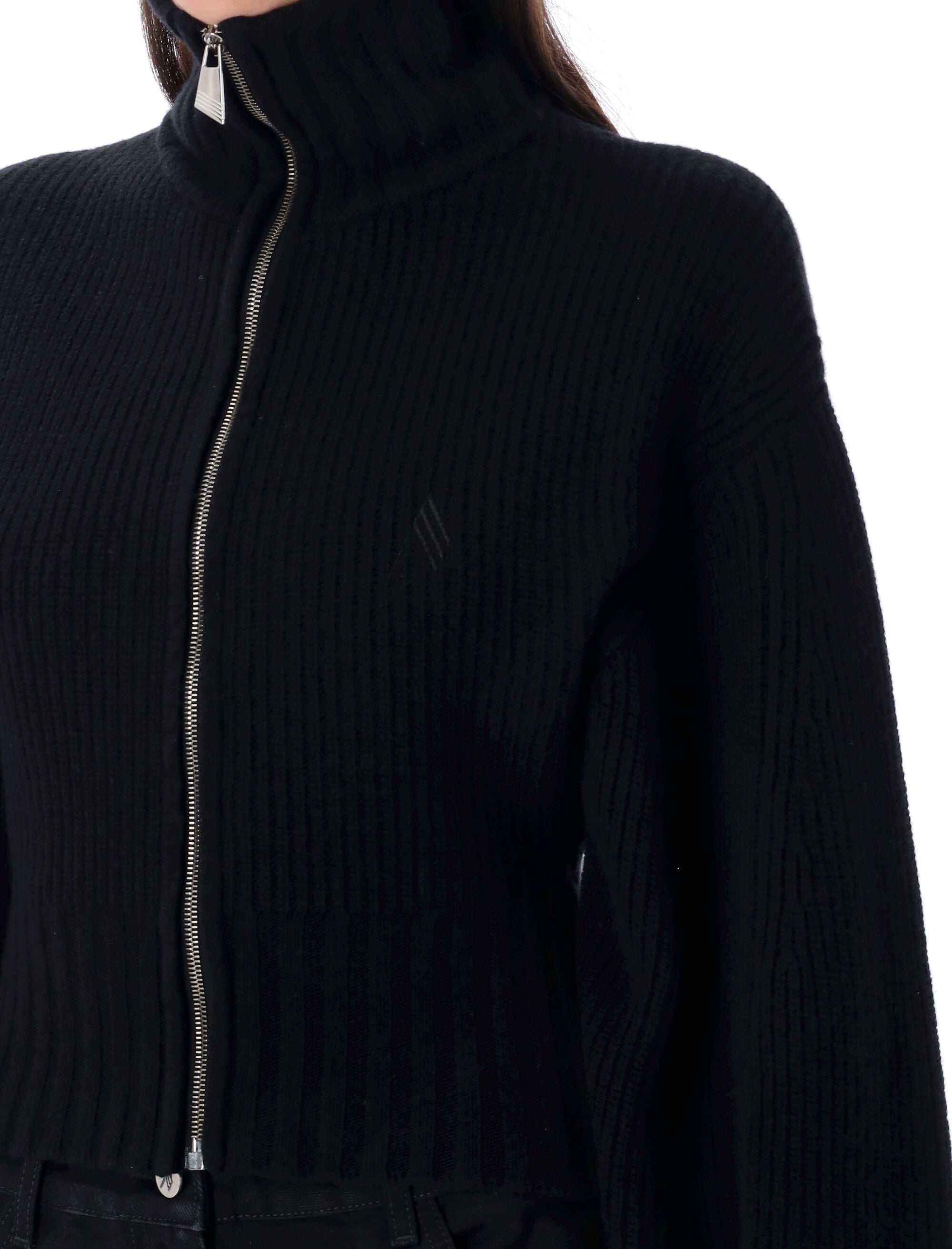 THE ATTICO Elevated Zip Knit Sweater for Women