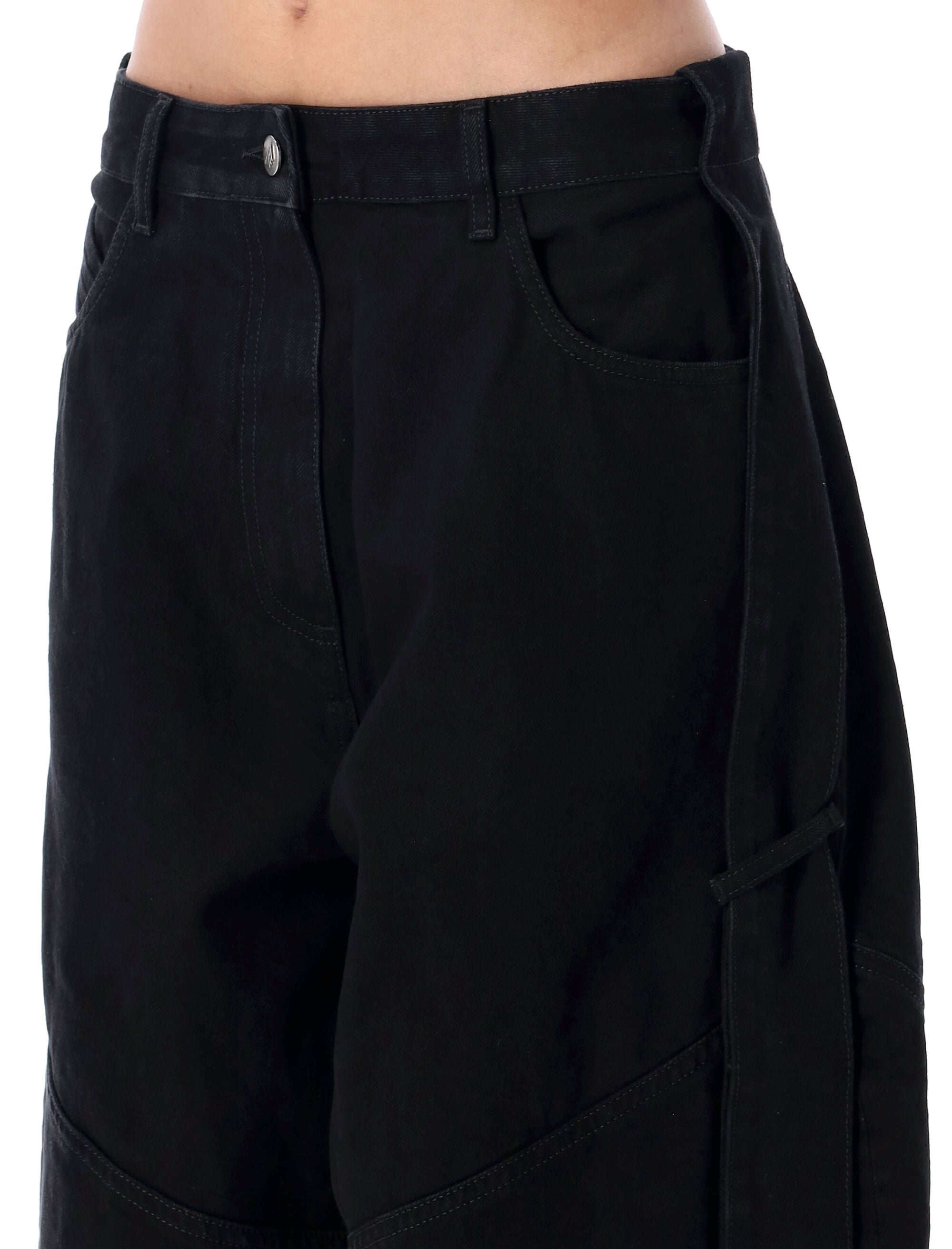 THE ATTICO Wide Leg Denim Pants for Women