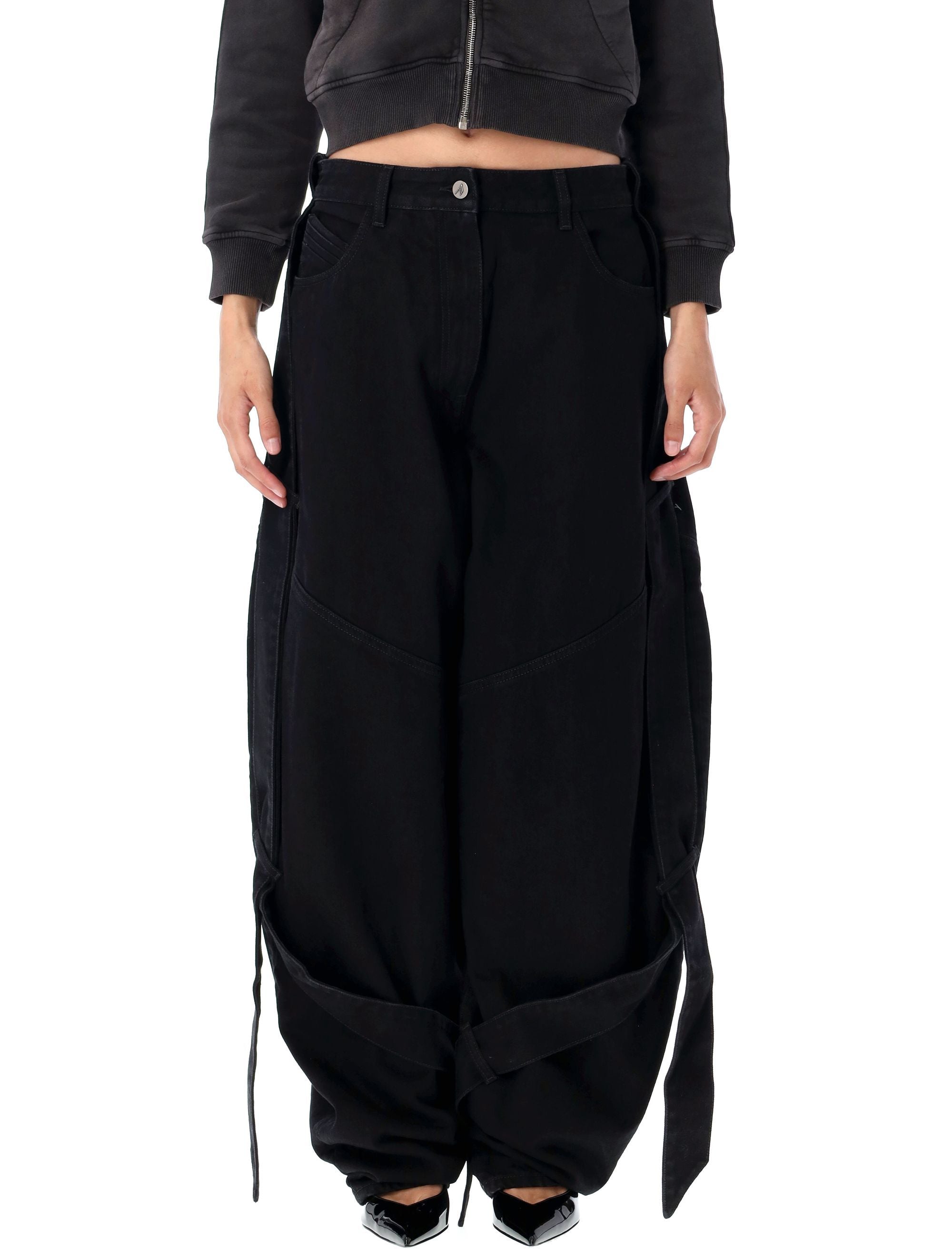 THE ATTICO Wide Leg Denim Pants for Women