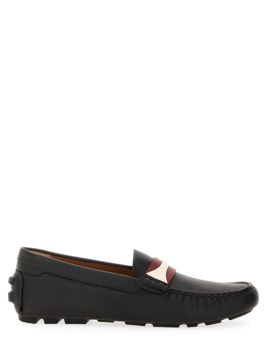 BALLY Luxurious Leather Moccasin Driver