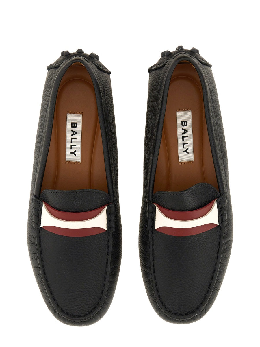 BALLY Luxurious Leather Moccasin Driver