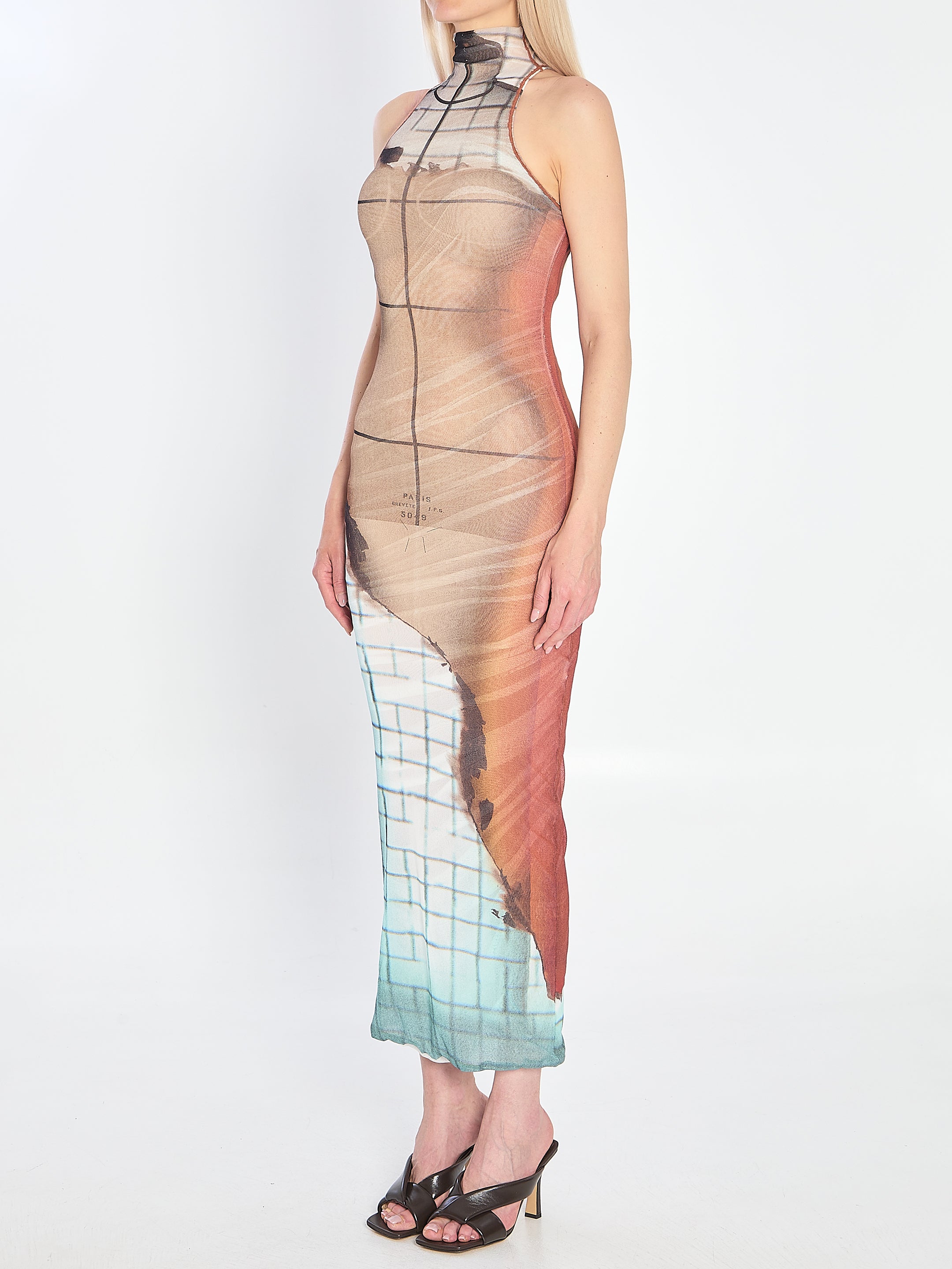 JEAN PAUL GAULTIER Fire Long Dress - Slim Fit