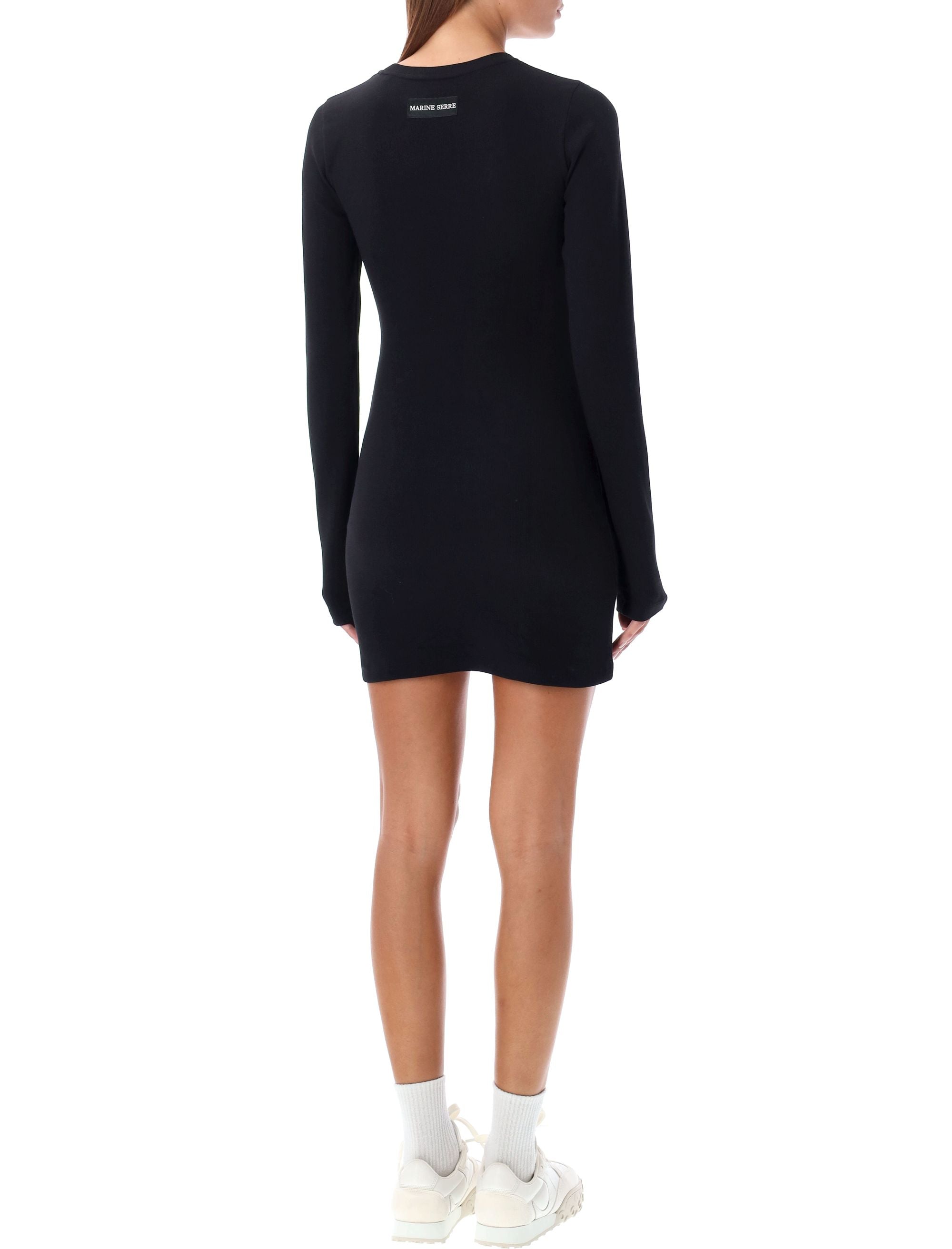 MARINE SERRE Moon Logo Mini Dress - Size S