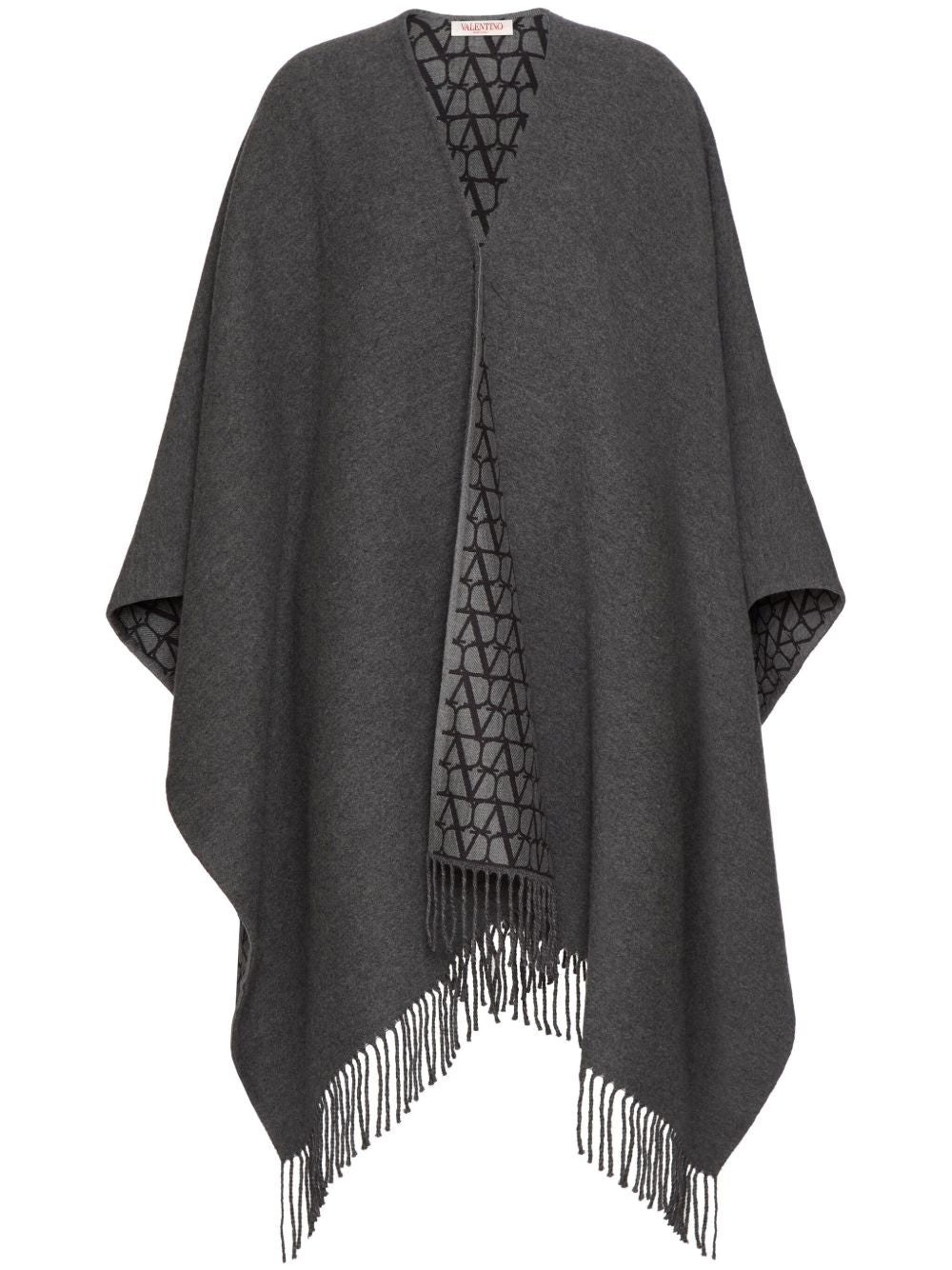 VALENTINO Fringed Double Poncho for Women