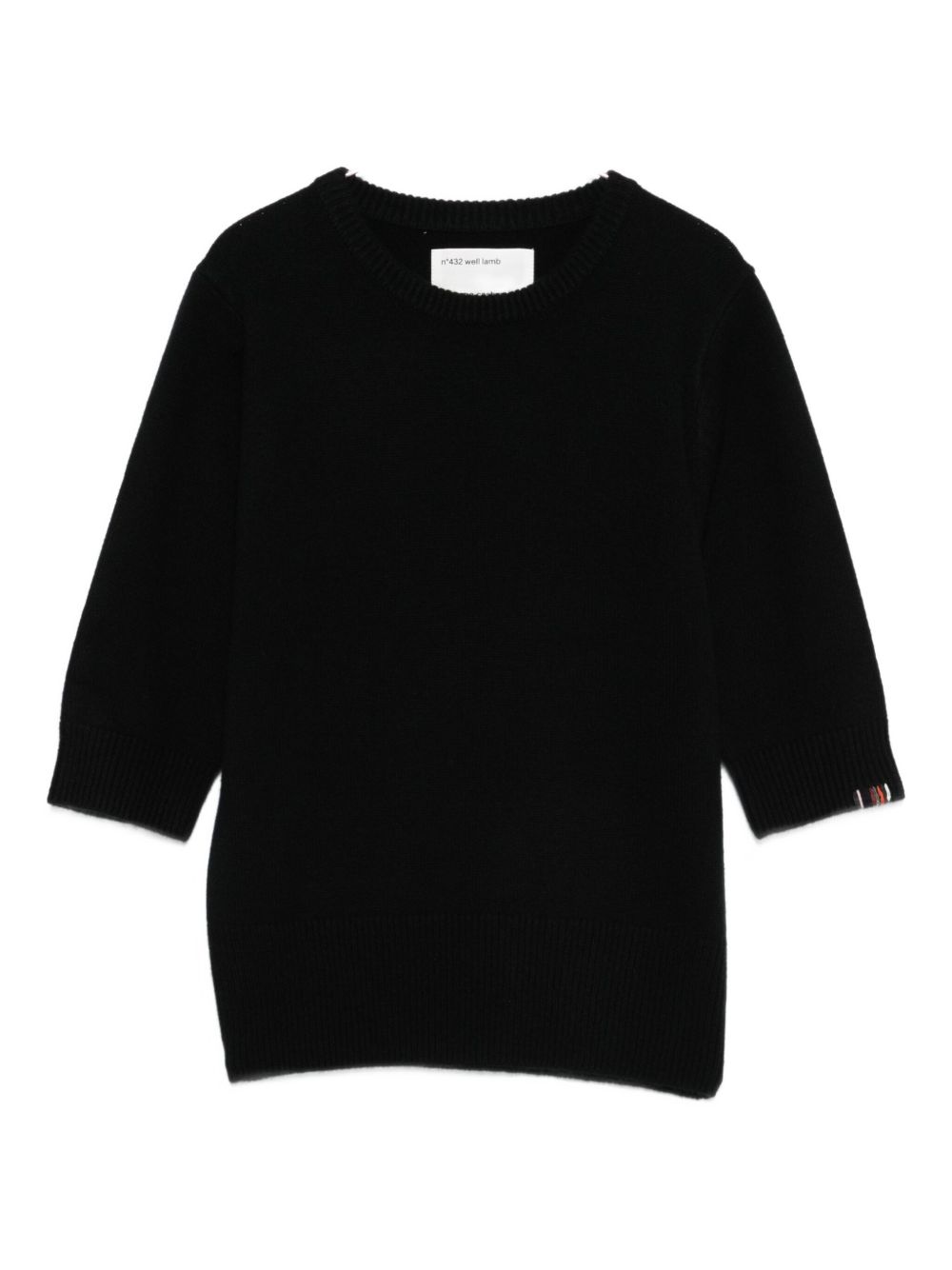 EXTREME CASHMERE Cashmere Crewneck Sweater with Half-Length Sleeves