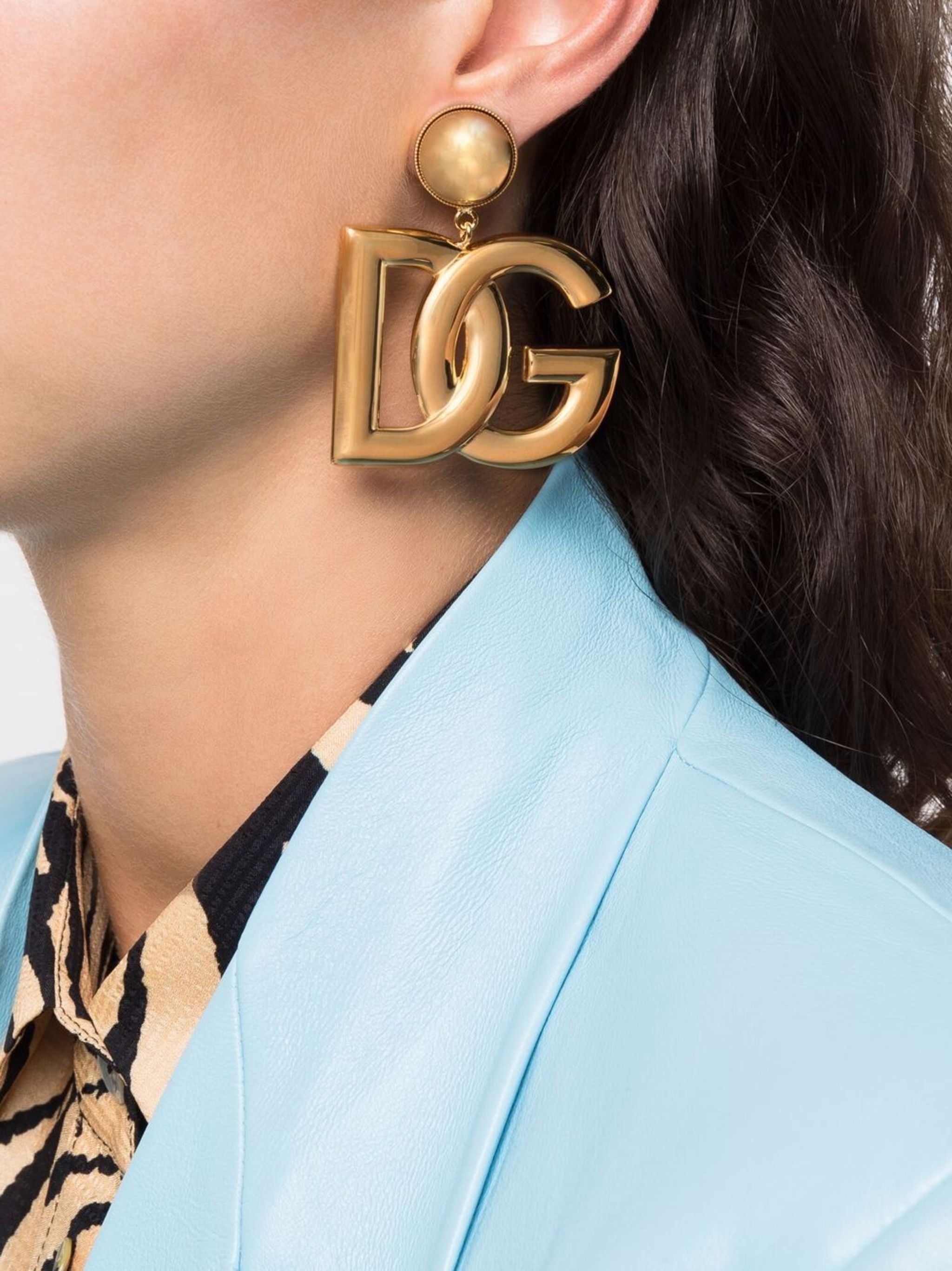 DOLCE & GABBANA DG Logo Clip-On Earrings