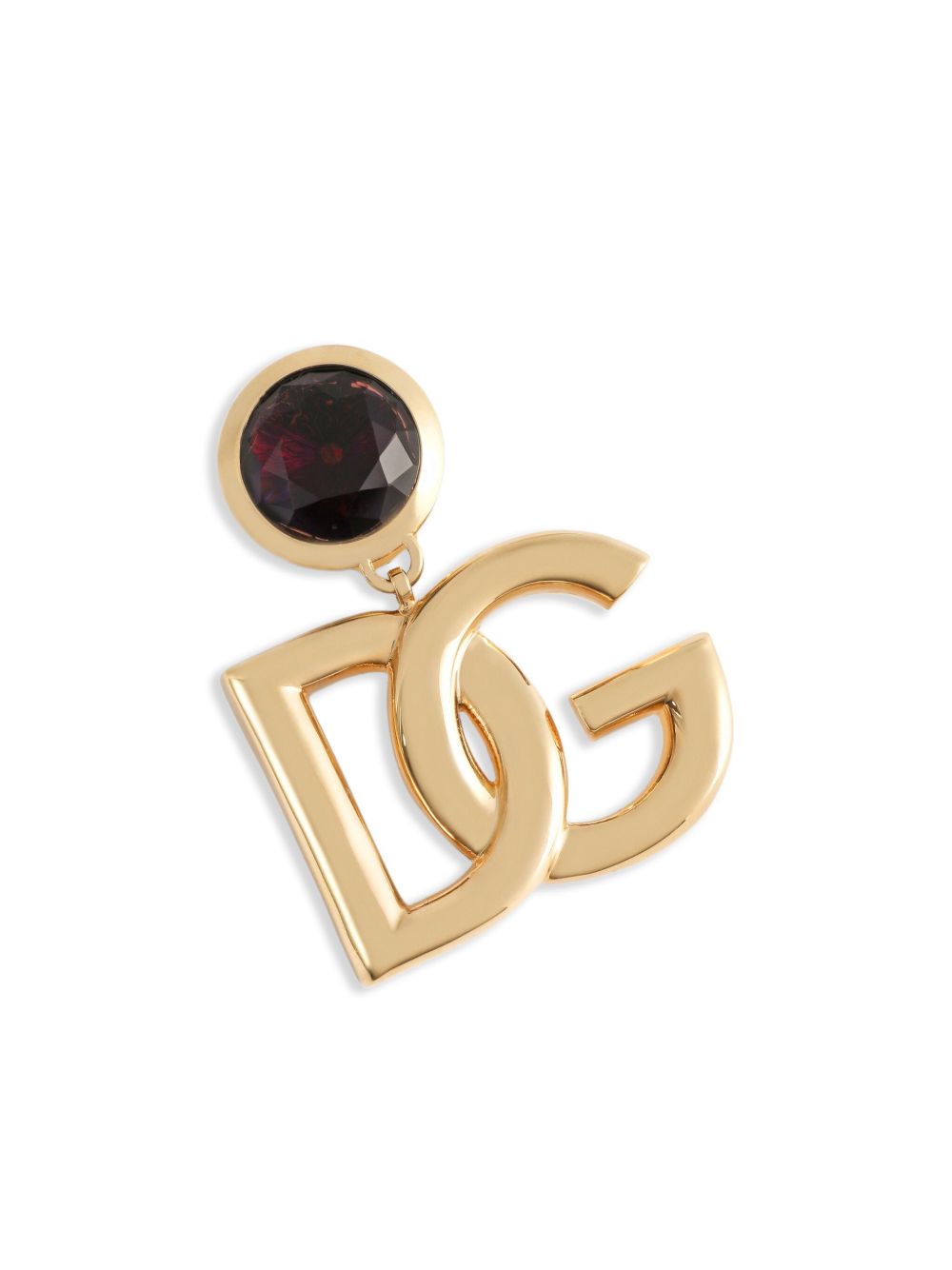 DOLCE & GABBANA Clip Earrings with Logo - L5 x D4 cm