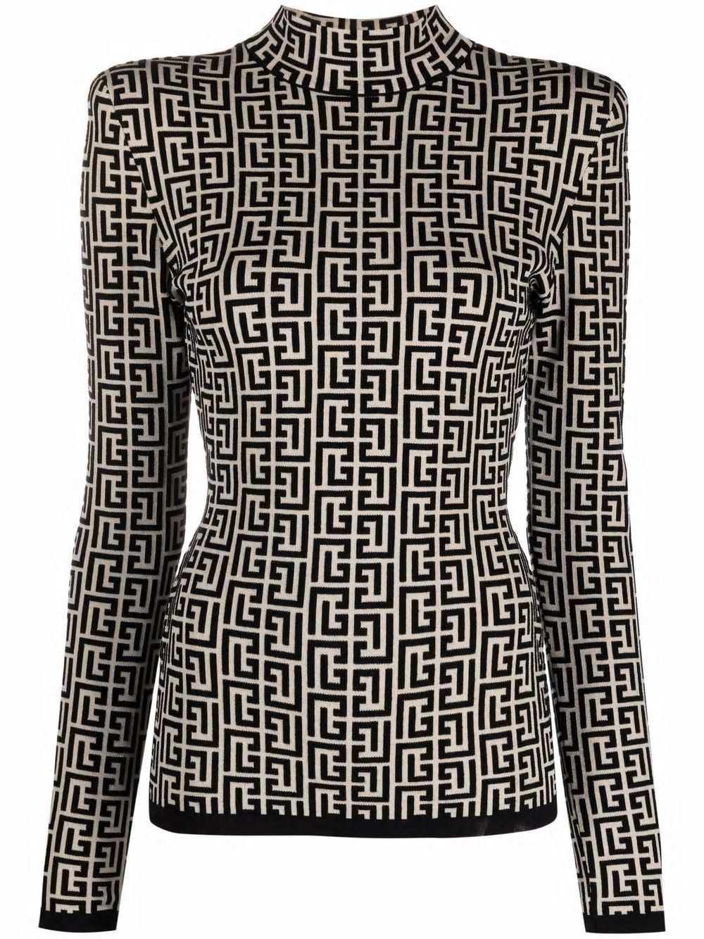 BALMAIN Monogram Mini Dress