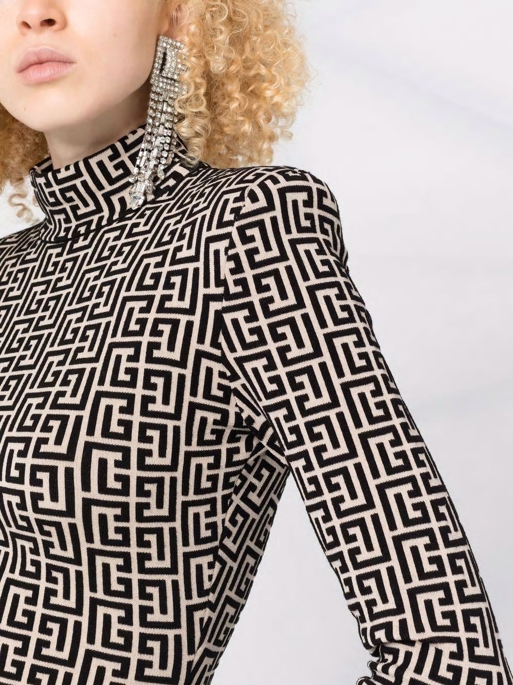 BALMAIN Monogram Mini Dress