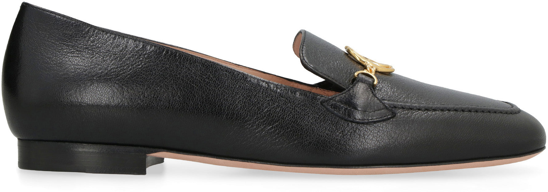 BALLY Women’s Round Toe Leather Loafers