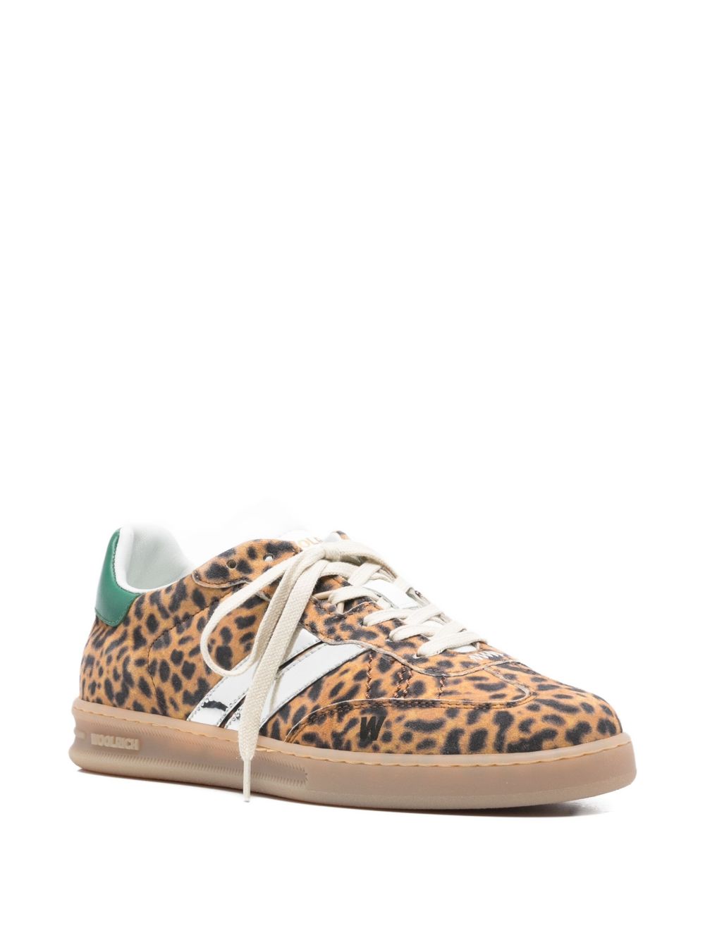 WOOLRICH Leopard Print Lace-Up Sneakers for Women