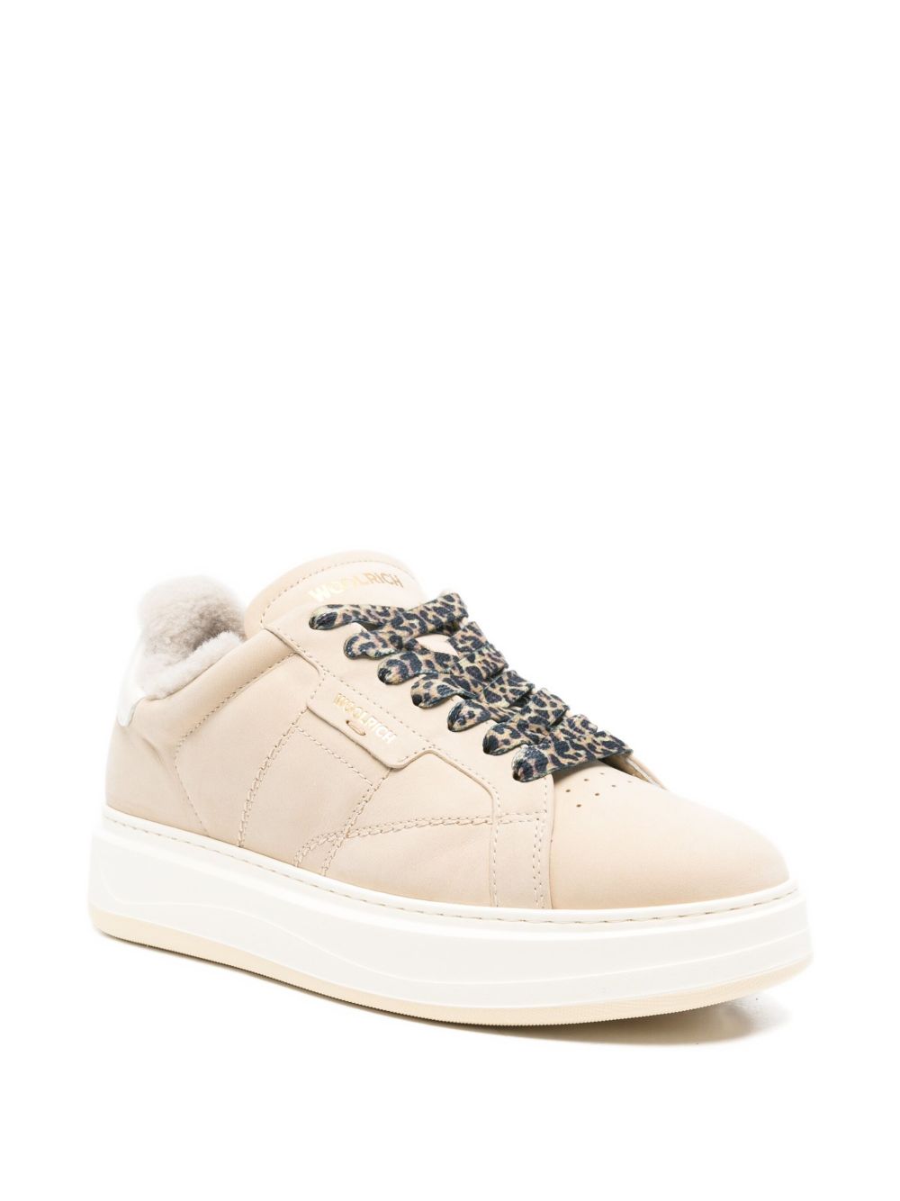 WOOLRICH Women's Platform Leather Sneakers