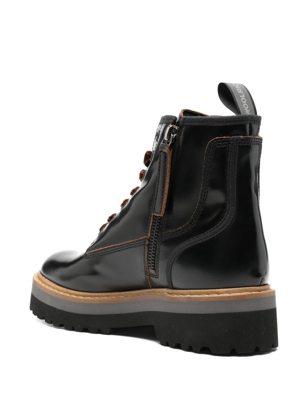 WOOLRICH Leather Lace-Up Boots for Women - FW25 Collection