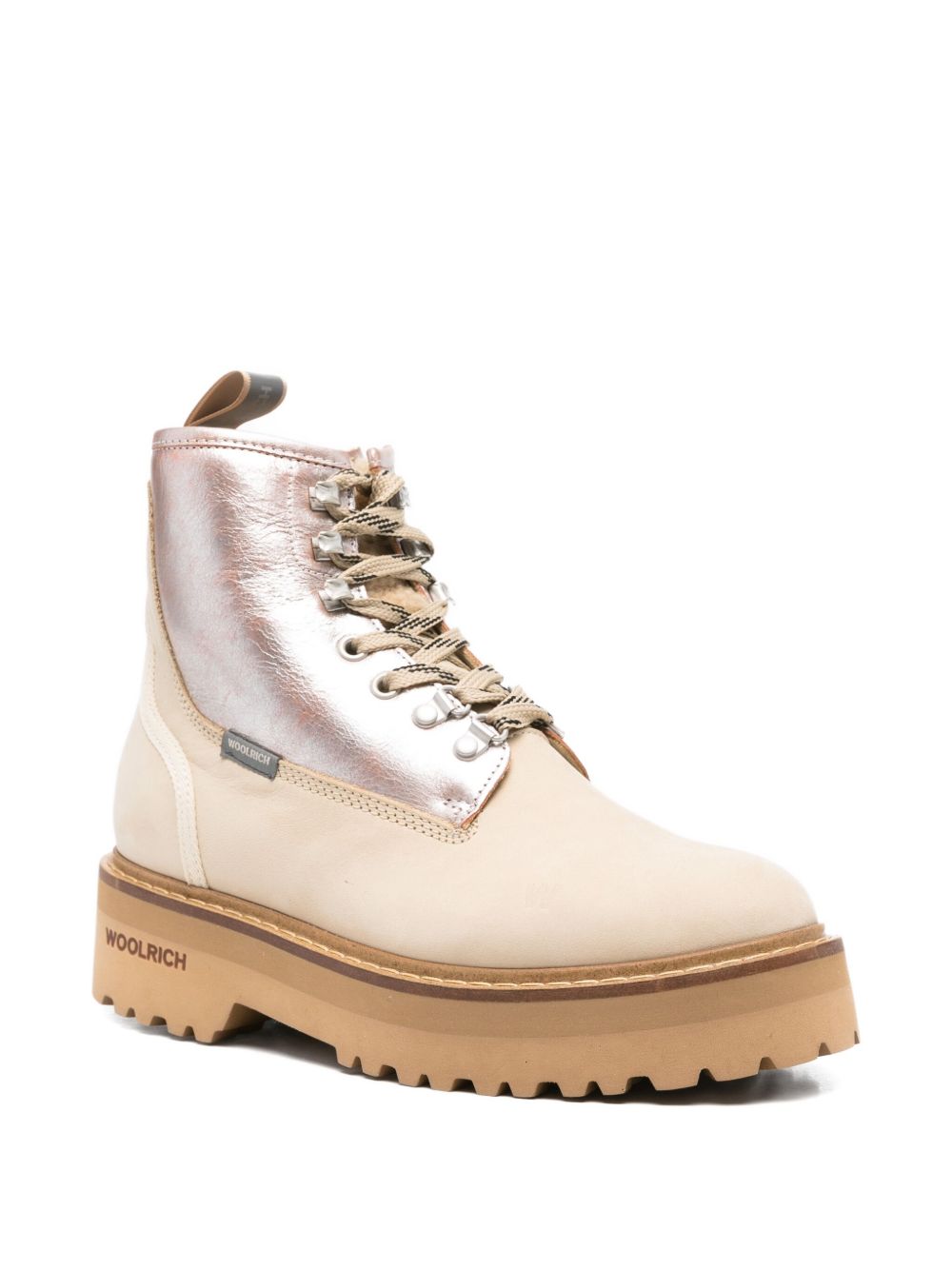 WOOLRICH Leather Lace-Up Boots for Women