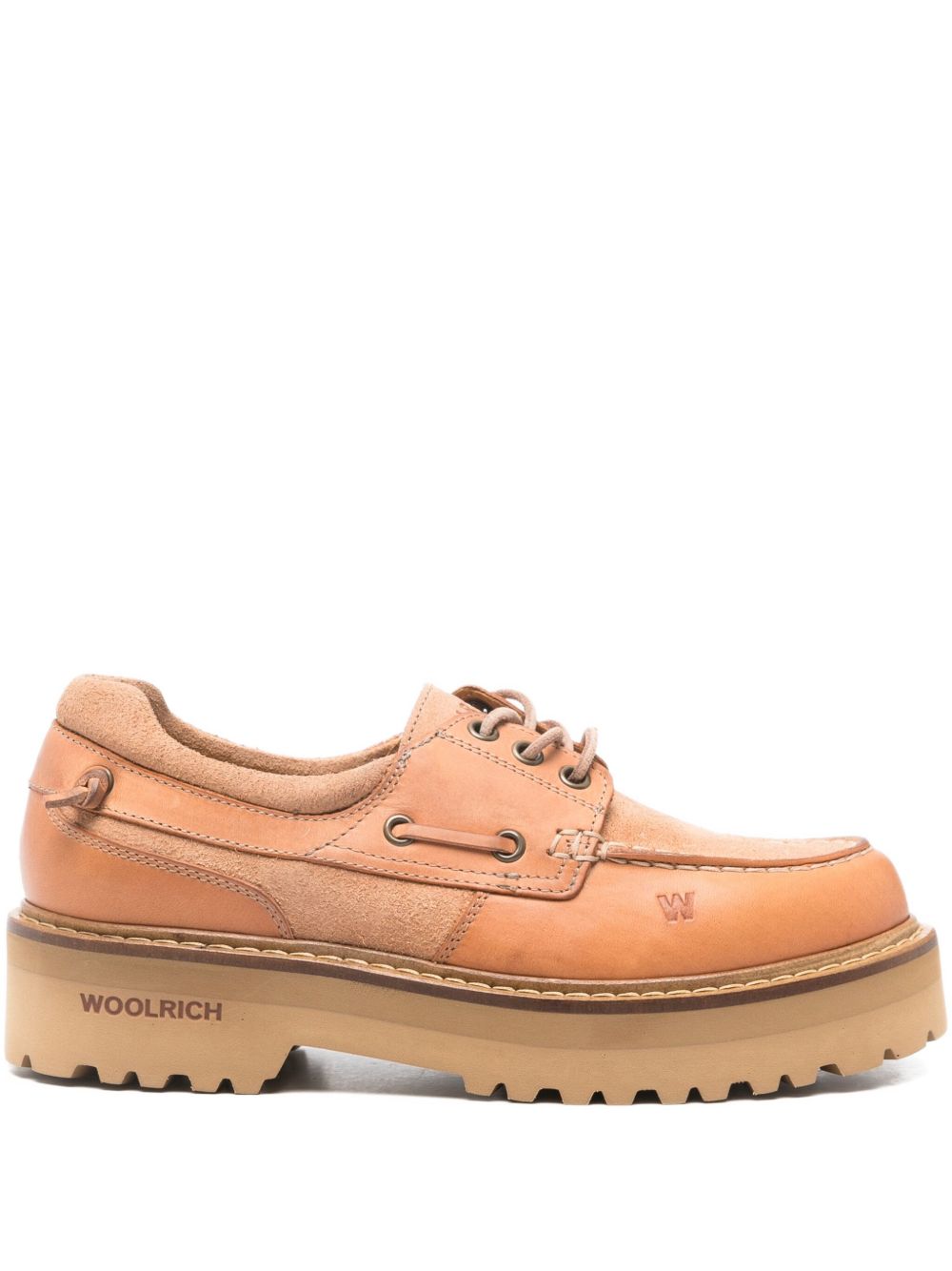 WOOLRICH Leather Boat Shoes for Women