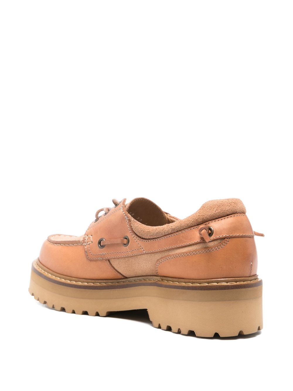 WOOLRICH Leather Boat Shoes for Women