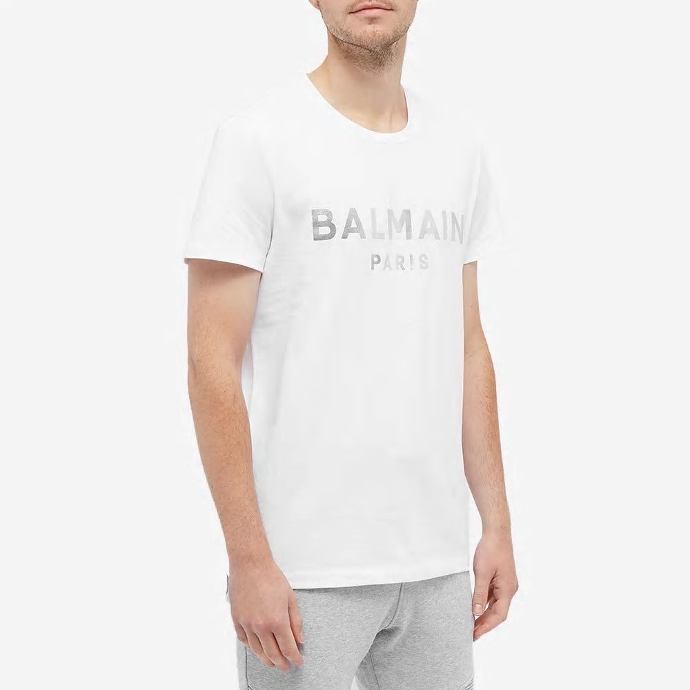 BALMAIN Foil Print T-Shirt