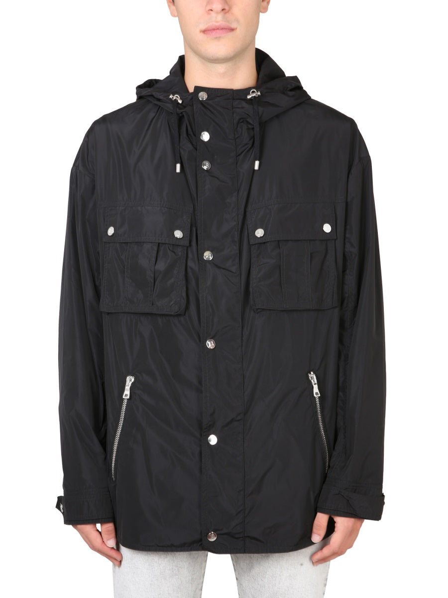 BALMAIN Men's Stylish Jacket with Hood
