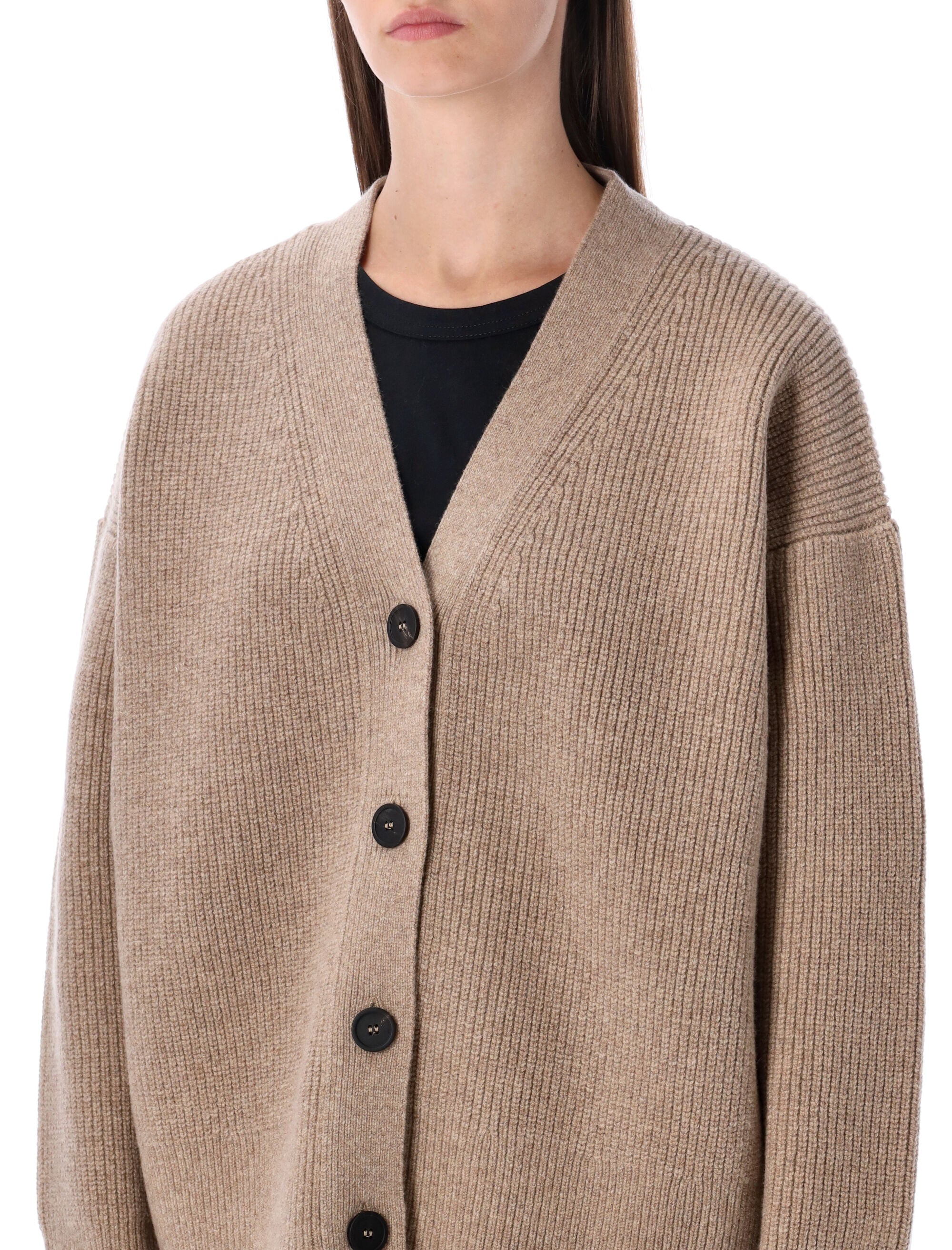 STUDIO NICHOLSON Boxy Fit Merino Wool Cardigan - Size 8