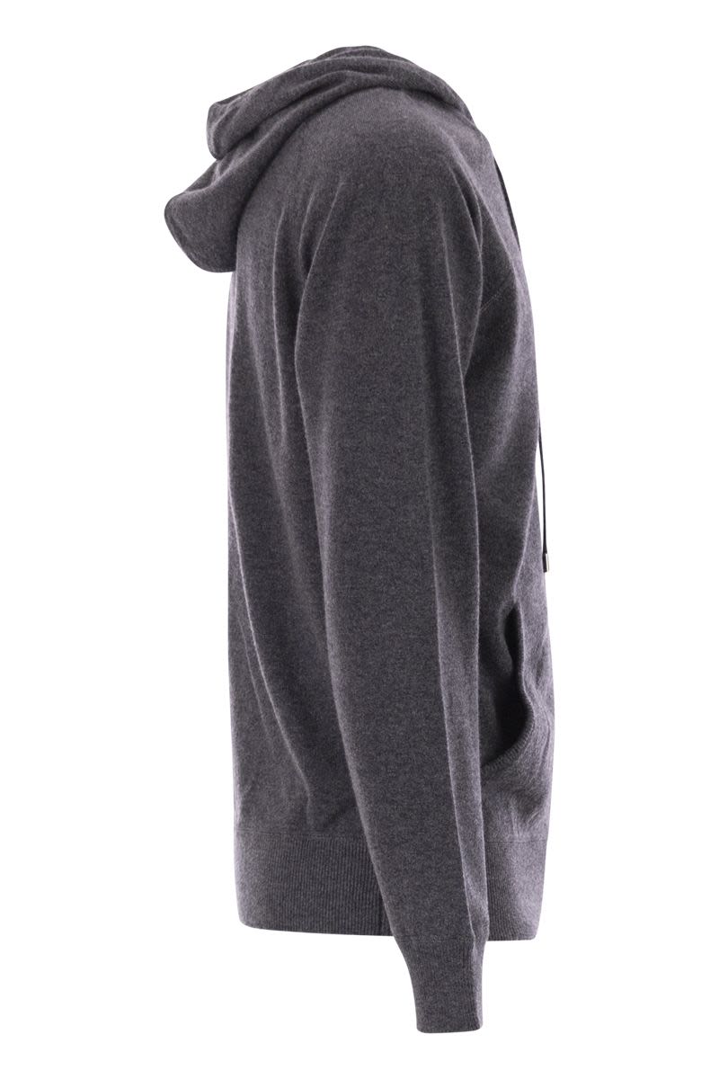 MC2 SAINT BARTH Wilbur Merino Wool Hooded Jumper for Men