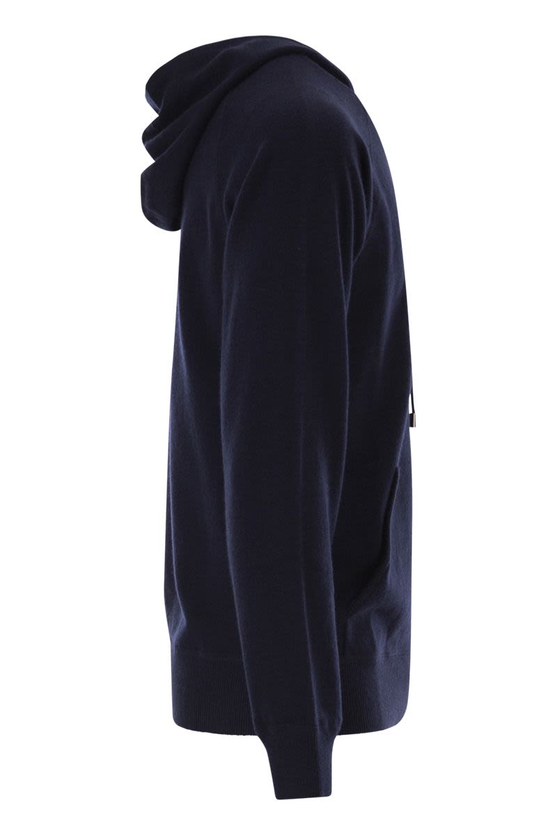 MC2 SAINT BARTH Men's Merino Wool Hooded Jumper