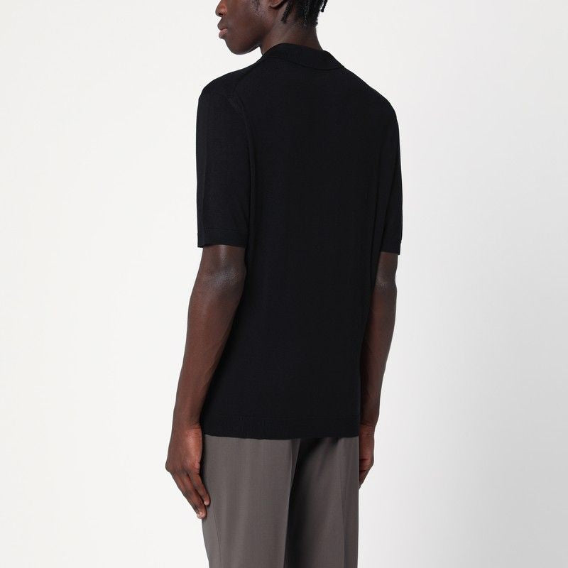 TAGLIATORE Silk-Blend Polo Shirt for Men - SS25 Collection