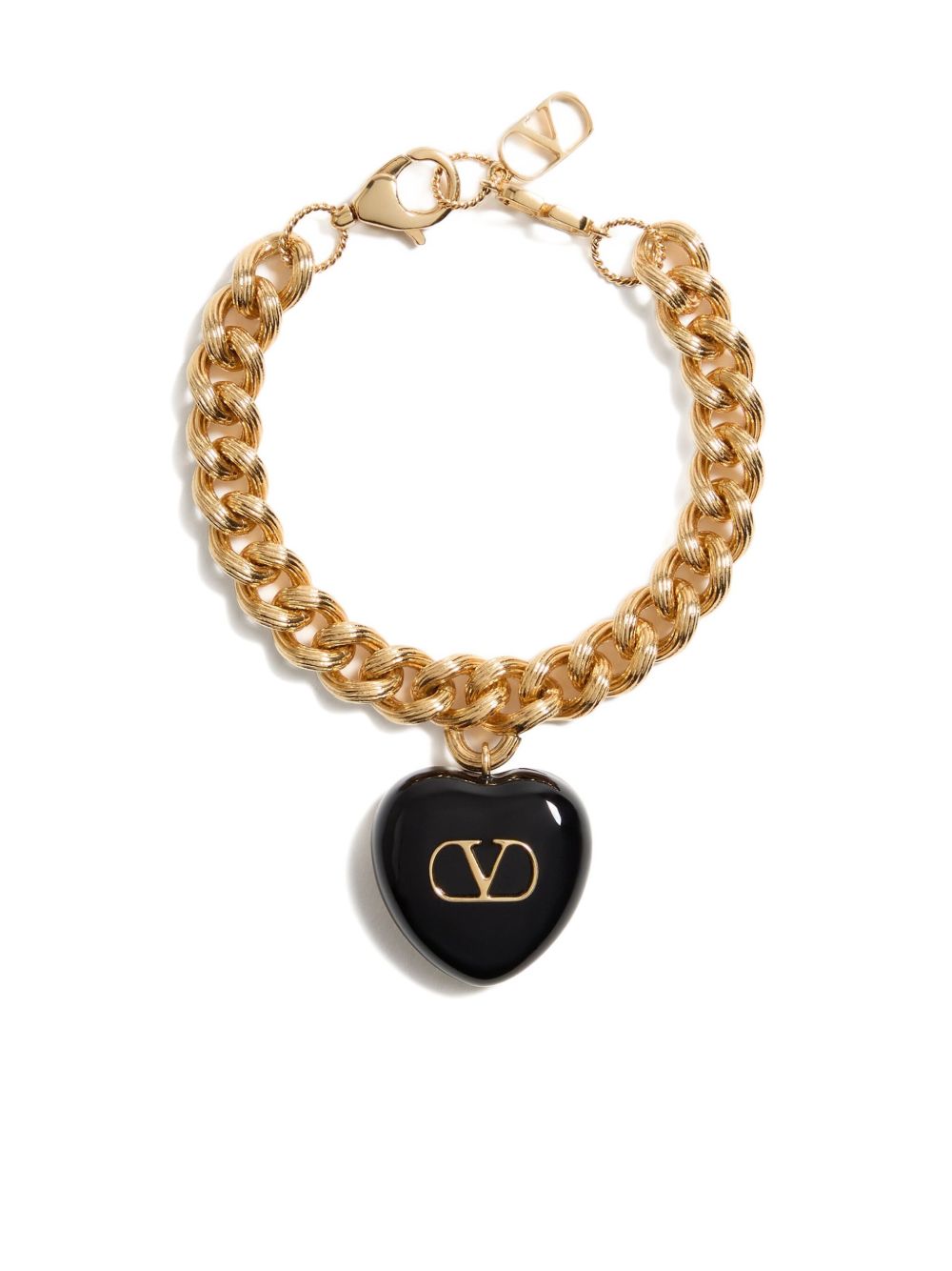 VALENTINO GARAVANI Oversized Heart Charm Bracelet