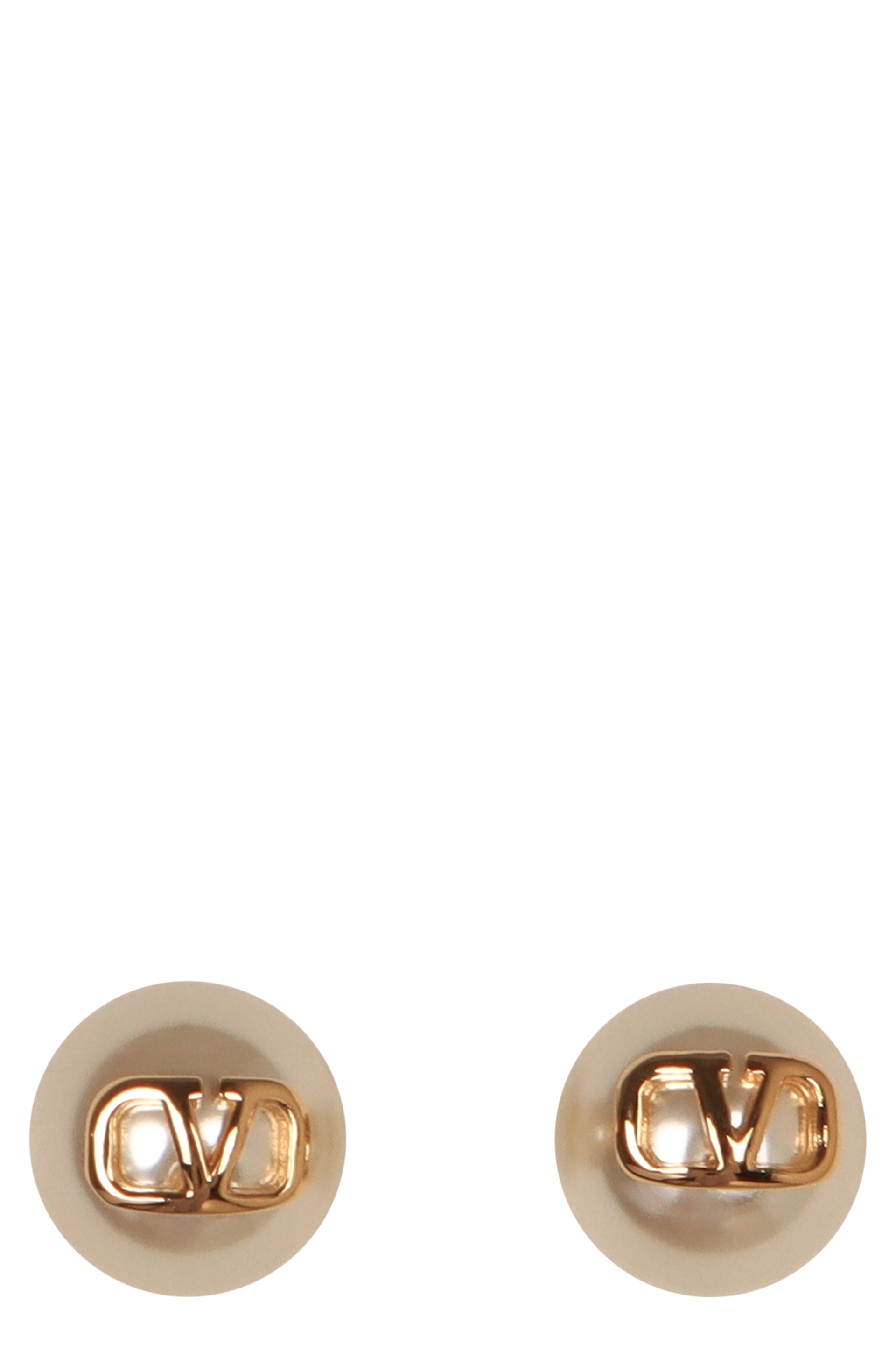 VALENTINO GARAVANI Signature Vlogo Pearl Earrings
