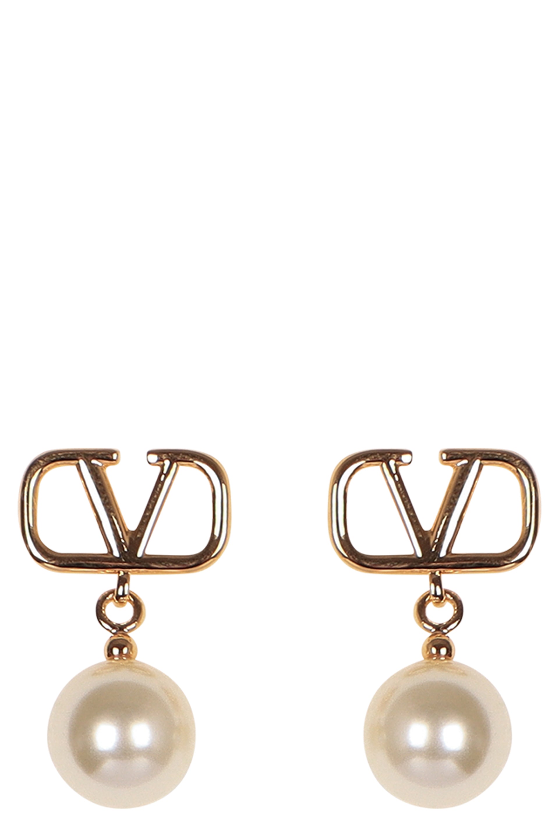 VALENTINO GARAVANI Vlogo Pearl Pendant Earrings for Women