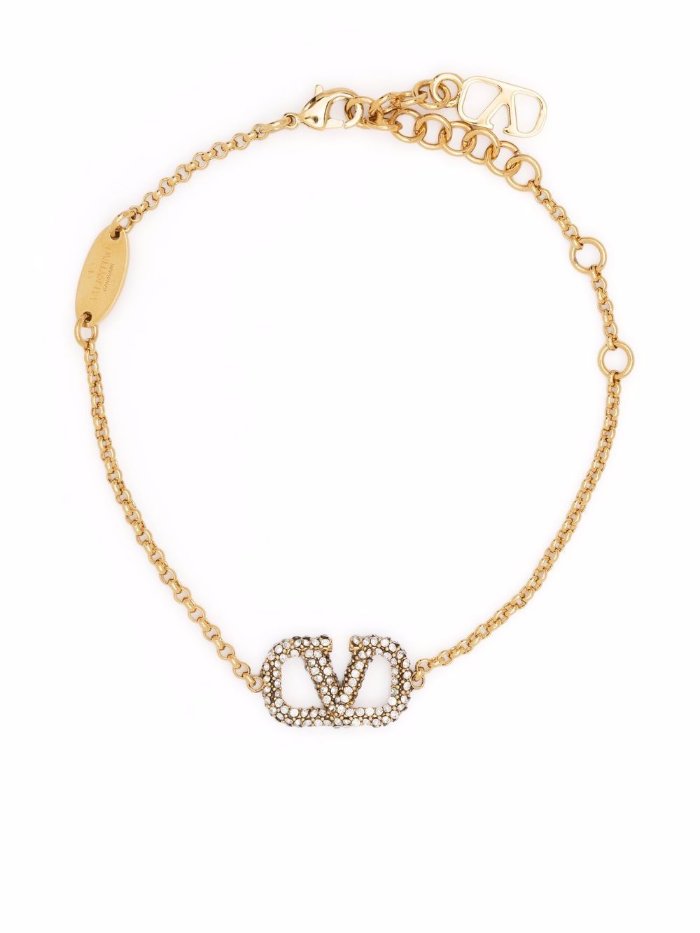 VALENTINO GARAVANI Signature Strass Mini Bracelet