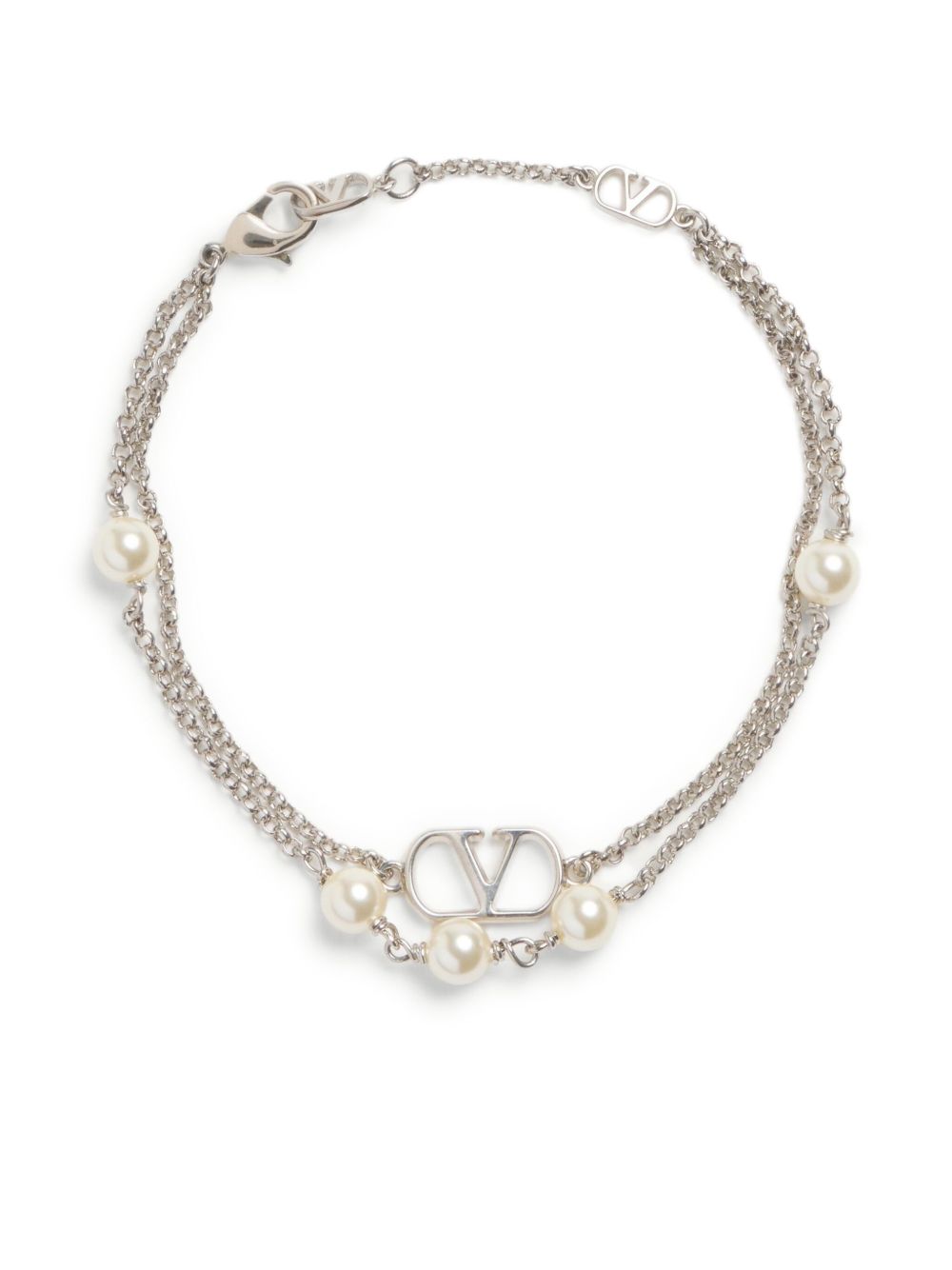 VALENTINO GARAVANI VLOGO Bracelet with Swarovski Pearls