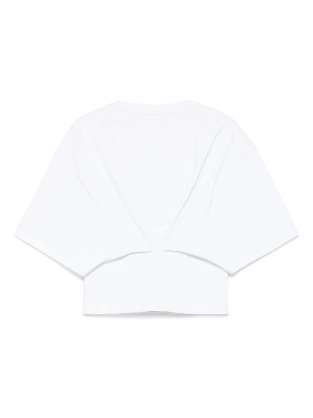 DARKPARK Cropped Draped Short Sleeve Tee - Women's