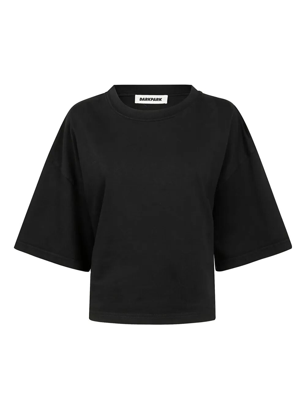 DARKPARK Cropped Draped Short Sleeve Tee