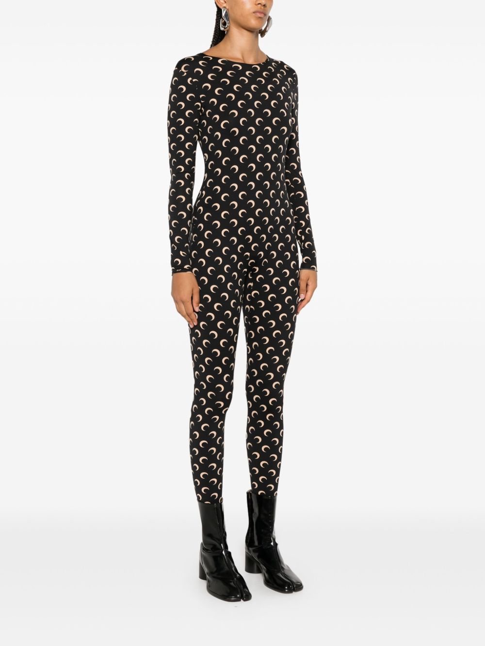 MARINE SERRE Moon Printed Catsuit for Women - FW25 Collection