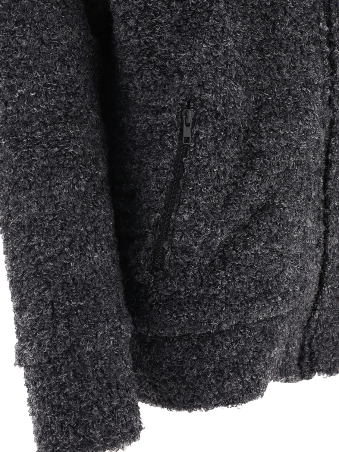JUNYA WATANABE MAN Textured Drawstring Zipped Hoodie - Regular Fit