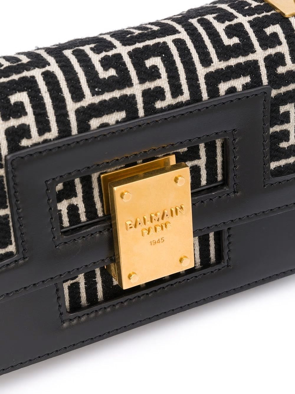 BALMAIN Mini Monogram Jacquard Handbag