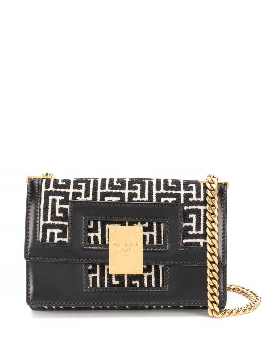 BALMAIN Mini Monogram Jacquard Handbag