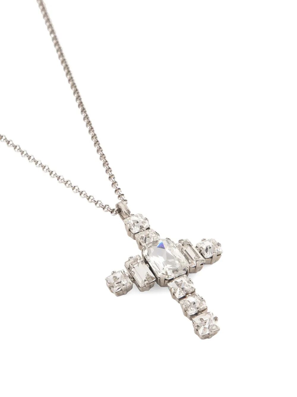 DOLCE & GABBANA Cross Necklace with Rhinestones