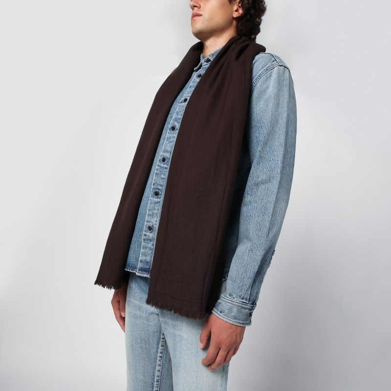 DESTIN Fringed Wool Scarf for Men - FW24