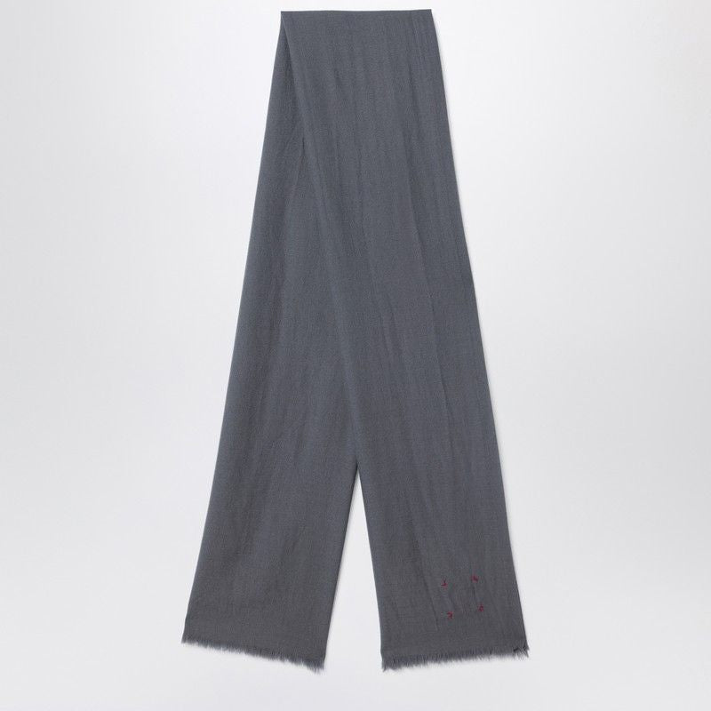 DESTIN Fringed Edge Wool Scarf for Men