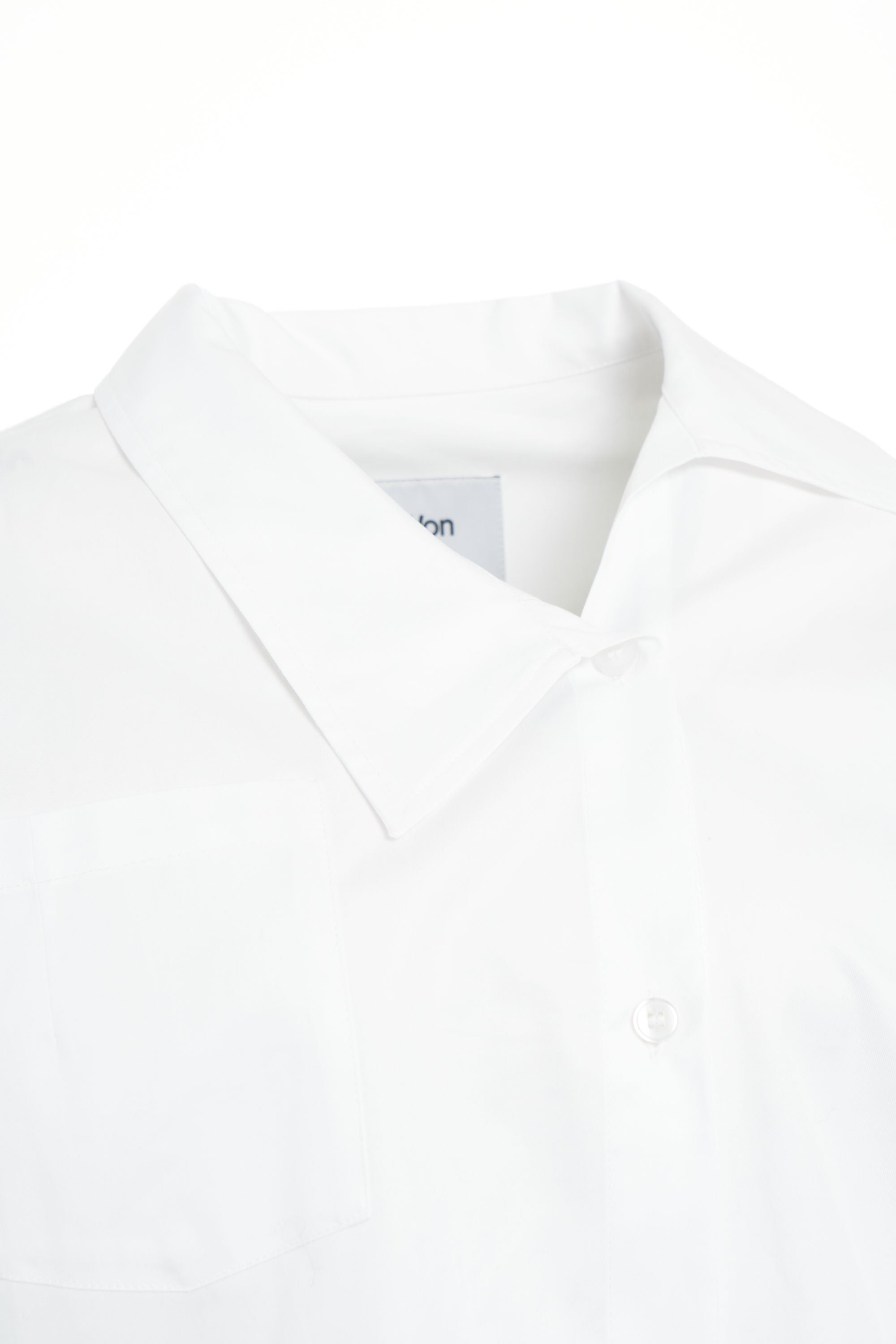 WON HUNDRED Cropped Blouse with Asymmetric Collar for Women