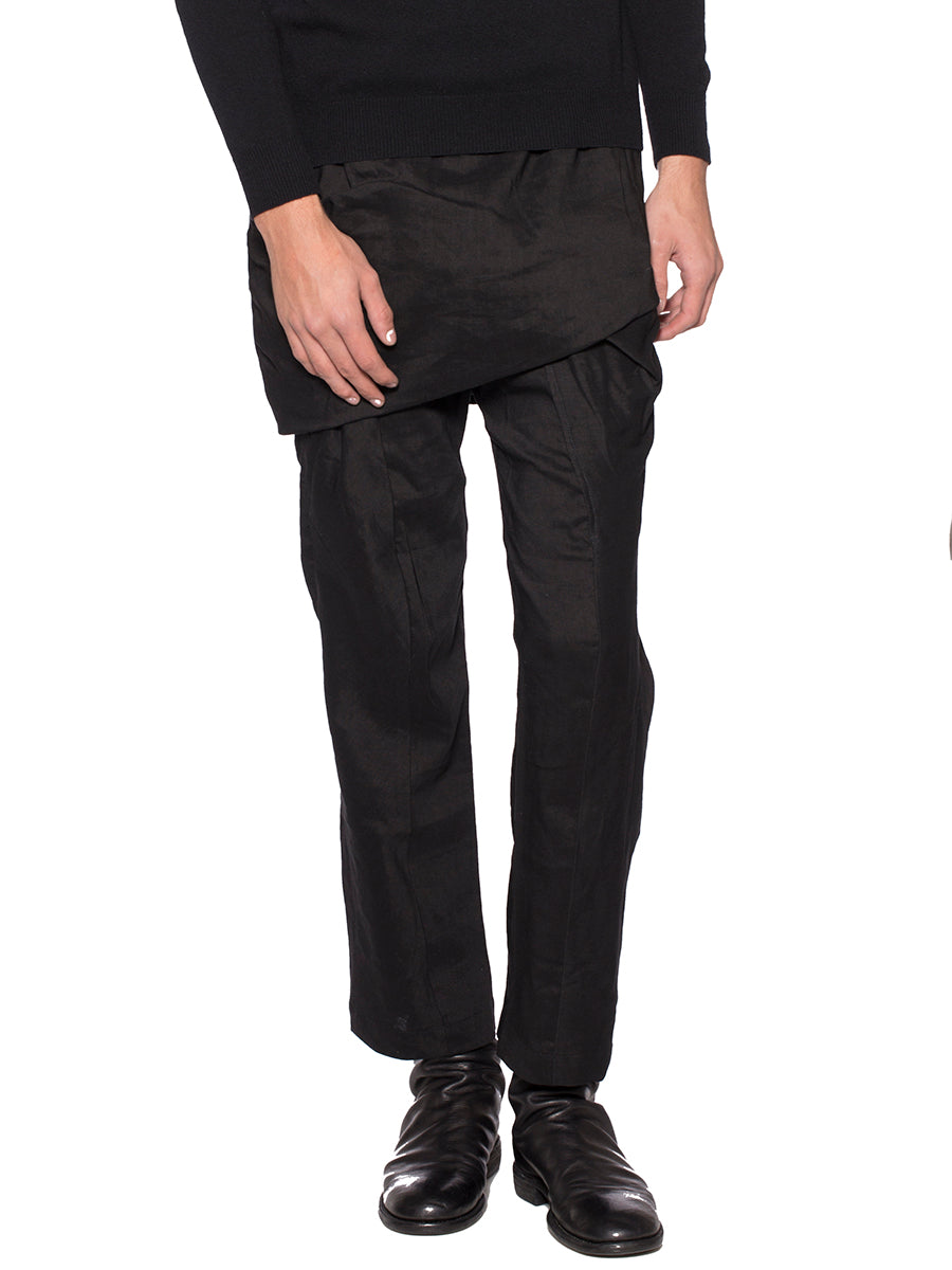 THAMANYAH Classic Wool and Linen Trousers - Size 48