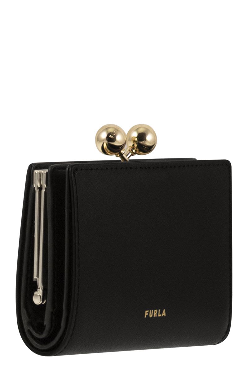 FURLA Mini Compact Wallet with Ten Internal Credit Card Slots