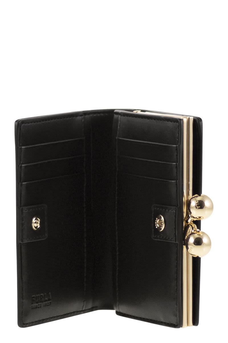 FURLA Mini Compact Wallet with Ten Internal Credit Card Slots