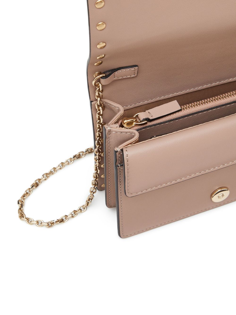 VALENTINO GARAVANI Mini Leather Handbag with Signature Rockstuds