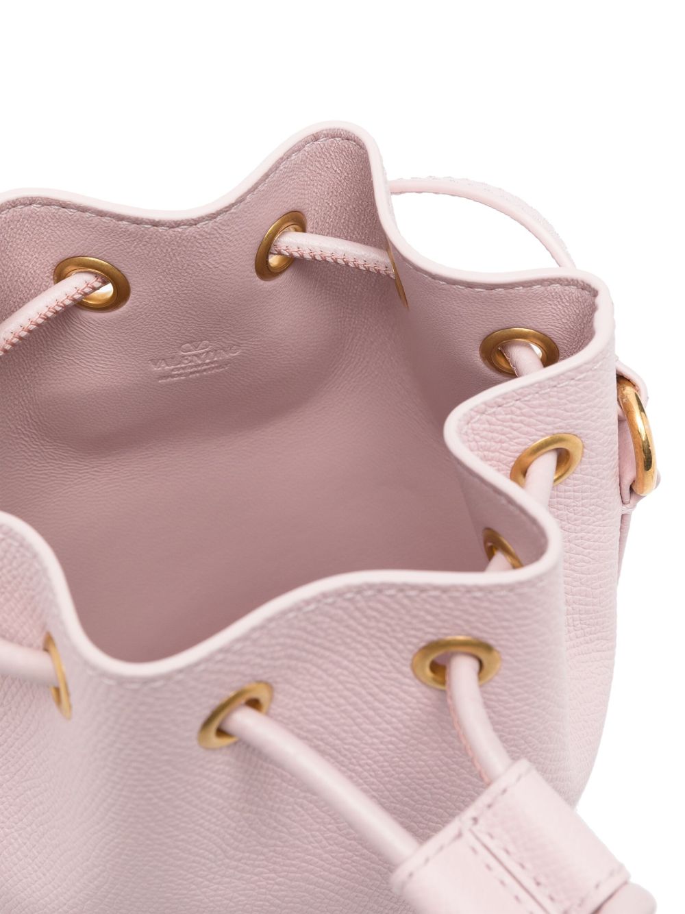 VALENTINO GARAVANI Signature Mini Leather Bucket Handbag