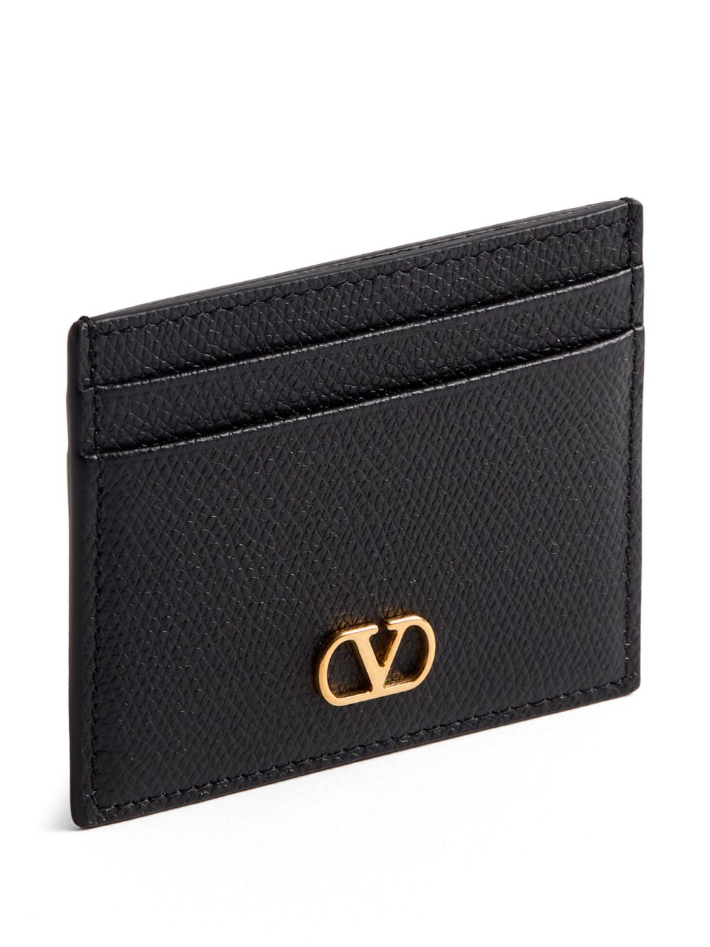 VALENTINO GARAVANI Mini Leather Card Case with Signature Logo